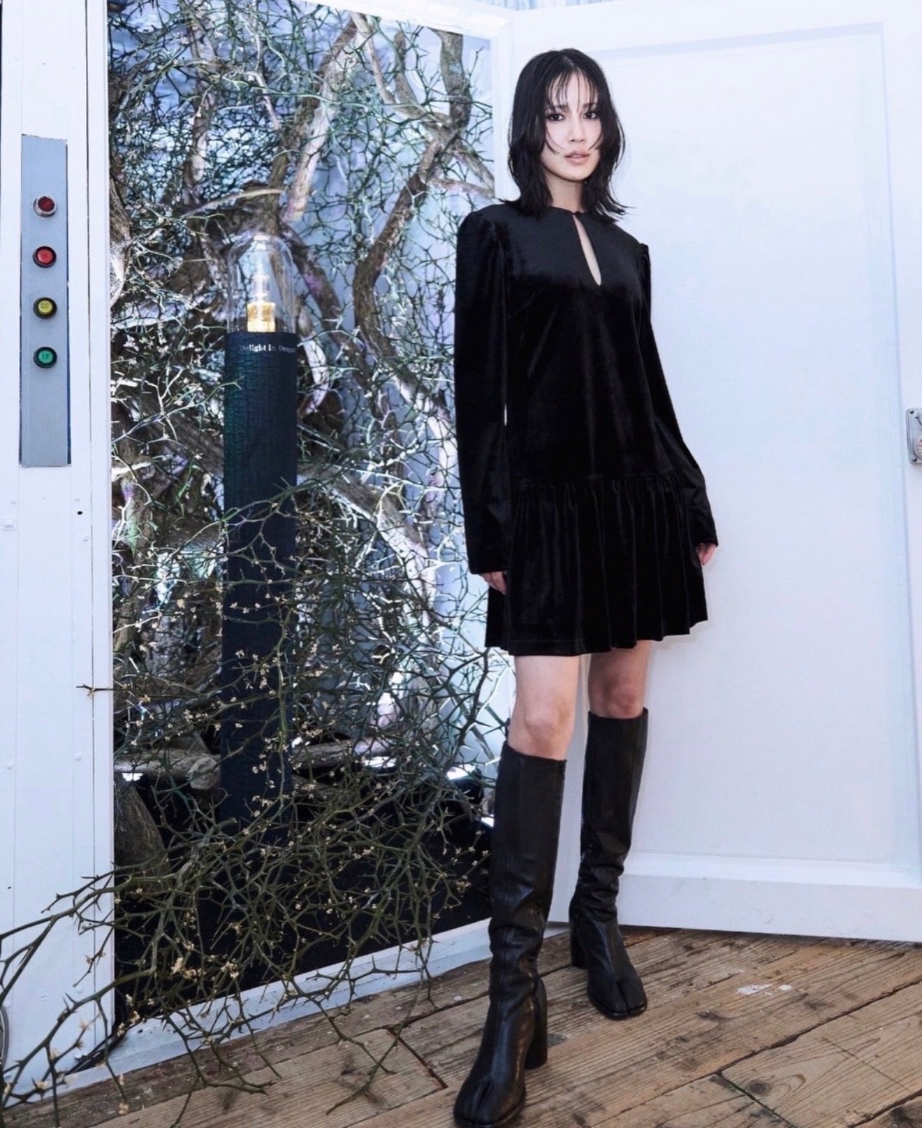 Velour Dress